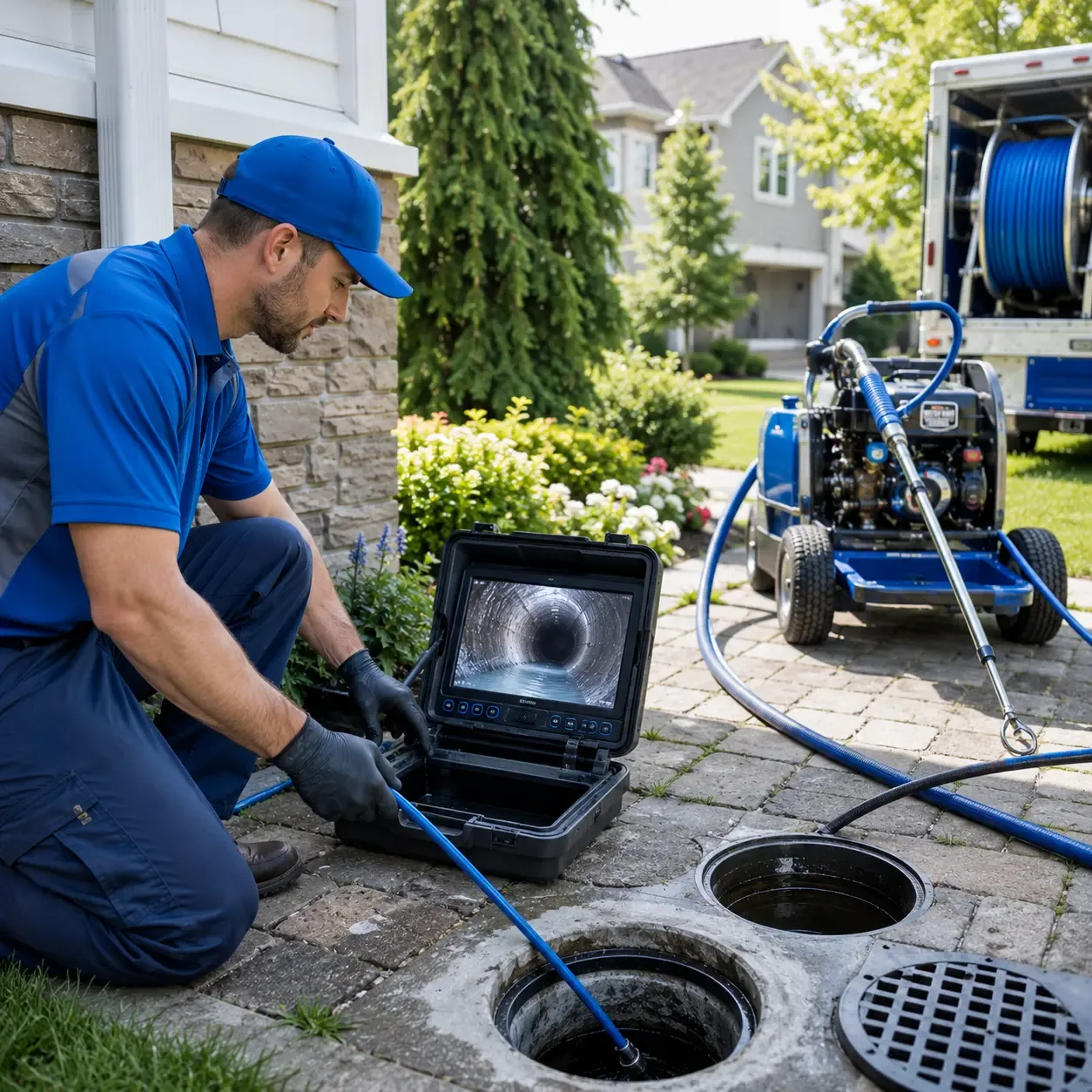 Outdoor drain cleaning professionals serving Purlear, NC